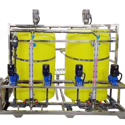 Chemical manual dosing system includes dosing tank and dosing pump
