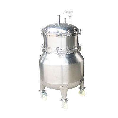 Sanitary Hotels Stainless Steel Flange Sealed Liquid Storage Tank With Wheels Mixing Storage Tank
