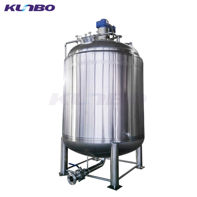 304 or 316 Stainless Steel Lined KUNBO 100-10000L Food Industrial Beverage Mixing Tanks