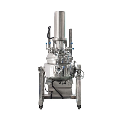Viscous Liquid Sanitizer Liquid Soap Hand Shampoo Tank Homogenizer Stainless Steel Blending Coated Mixing Tank With Agitator
