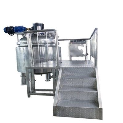 Stainless steel viscous liquid heating mixing tank 1000 liters with agitator