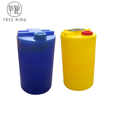 Hotels 100l Rotomolding pe plastic mixing chemical dosing tank for dosing pump system in water treatment plant